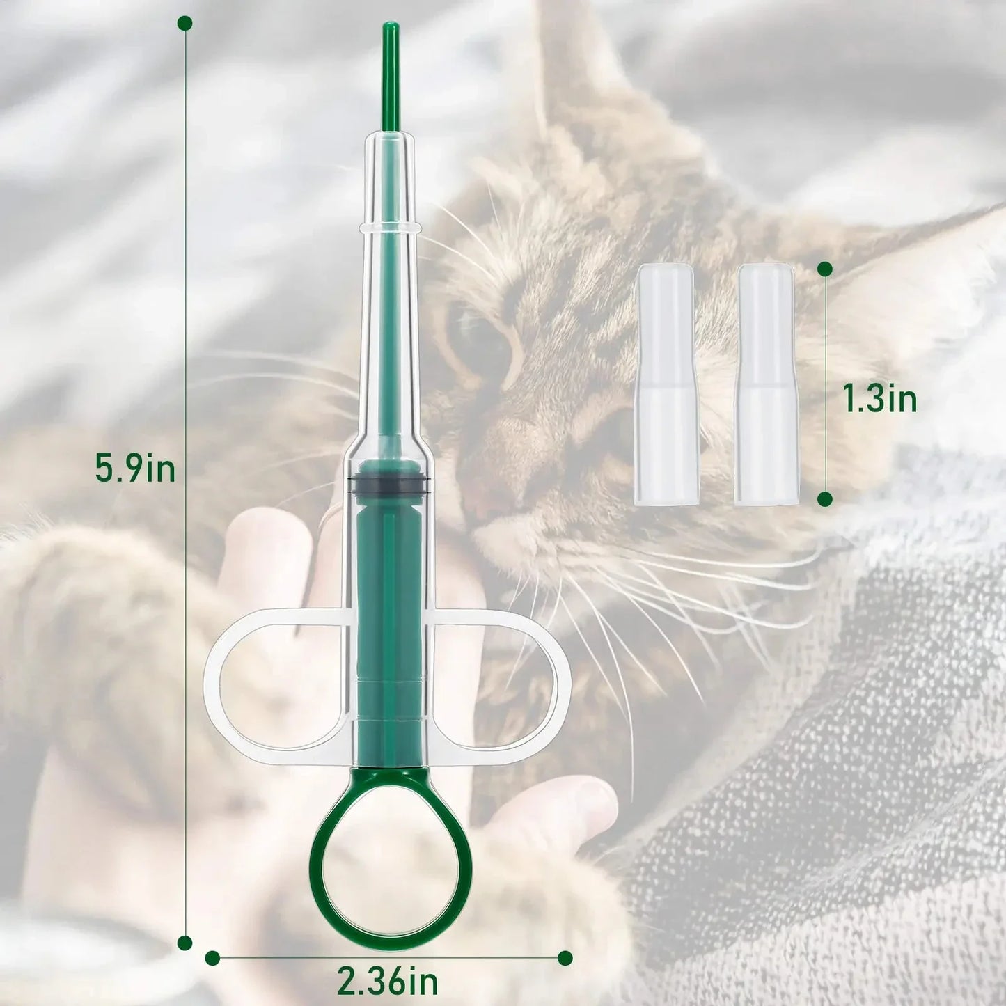 Alimentador de medicamentos para animais de estimação – Dispensador de comprimidos e líquidos para cães e gatos | Cuidado fácil com medicamentos