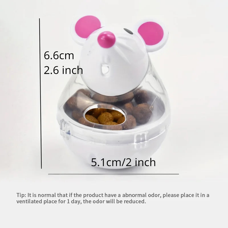 Pet Slow Feeder Toy Intelligence Training Tip-Over Fun Little Gadgets Expend Pet Energy Flying Saucer Feeding Ball