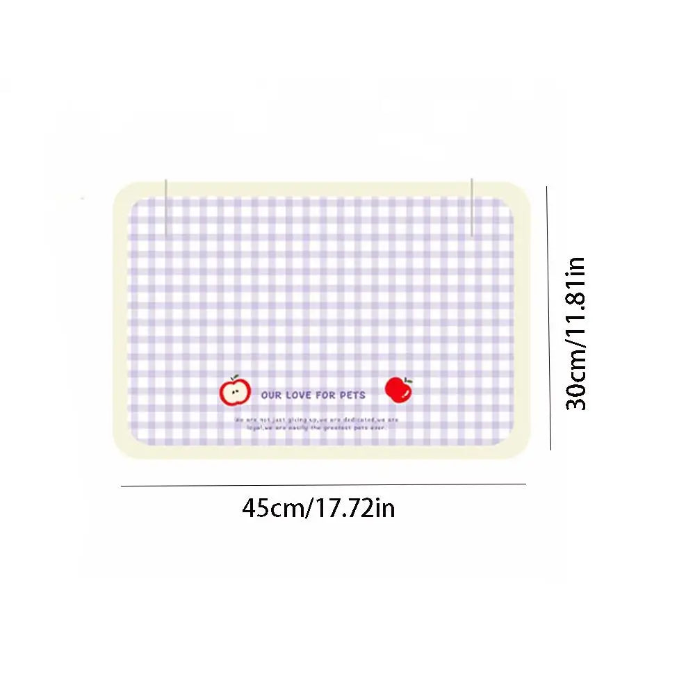 PU Leather Pet Anti Spill Placemat Waterproof Oil Resistant Dog Food Pad Folding Anti Slip Pet Feeding Mat