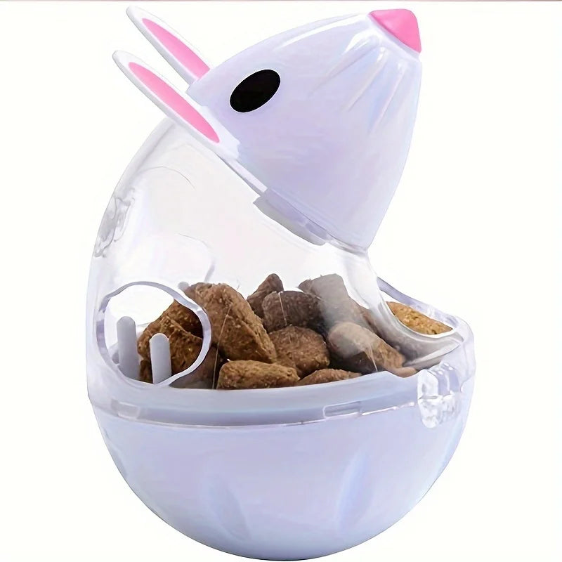 Pet Slow Feeder Toy Intelligence Training Tip-Over Fun Little Gadgets Expend Pet Energy Flying Saucer Feeding Ball