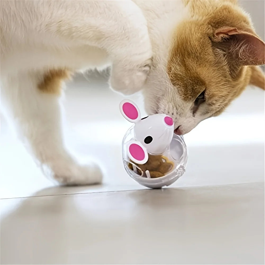 Pet Slow Feeder Toy Intelligence Training Tip-Over Fun Little Gadgets Expend Pet Energy Flying Saucer Feeding Ball