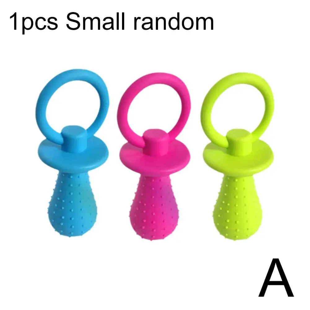 Pet Rubber Pacifier Chew Toy tpr-rubber-dog-pacifier-teething-toy