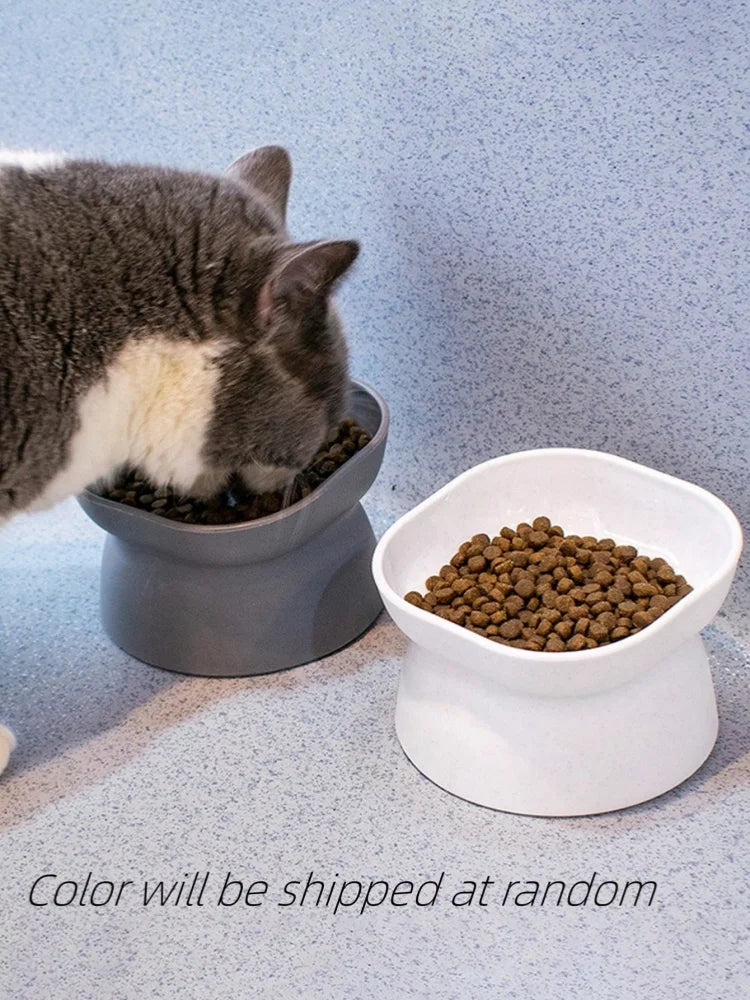 Comedero y bebedero para mascotas: comedero de plástico resistente para gatos y perros pequeños