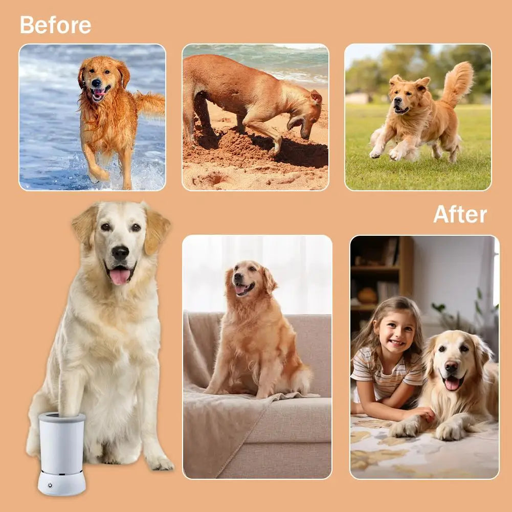 Electric Pet Paw Cleaner β Automatic Foot Washing Cup for Dogs & Cats | Portable & Low Noise