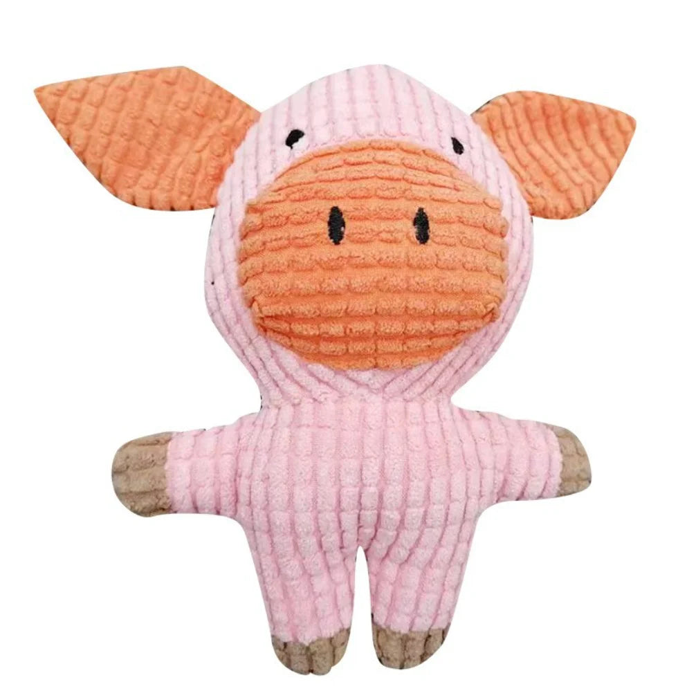 Brinquedo de pelúcia resistente a mordidas para animais de estimação – brinquedo para alívio da dentição e tédio para cães e gatos