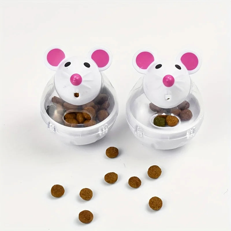 Pet Slow Feeder Toy Intelligence Training Tip-Over Fun Little Gadgets Expend Pet Energy Flying Saucer Feeding Ball