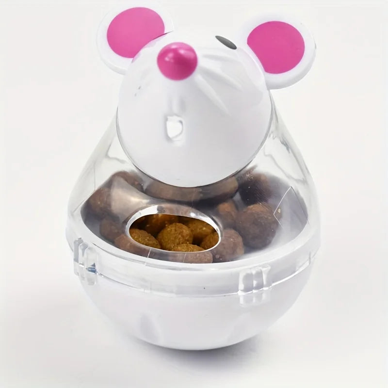 Pet Slow Feeder Toy Intelligence Training Tip-Over Fun Little Gadgets Expend Pet Energy Flying Saucer Feeding Ball