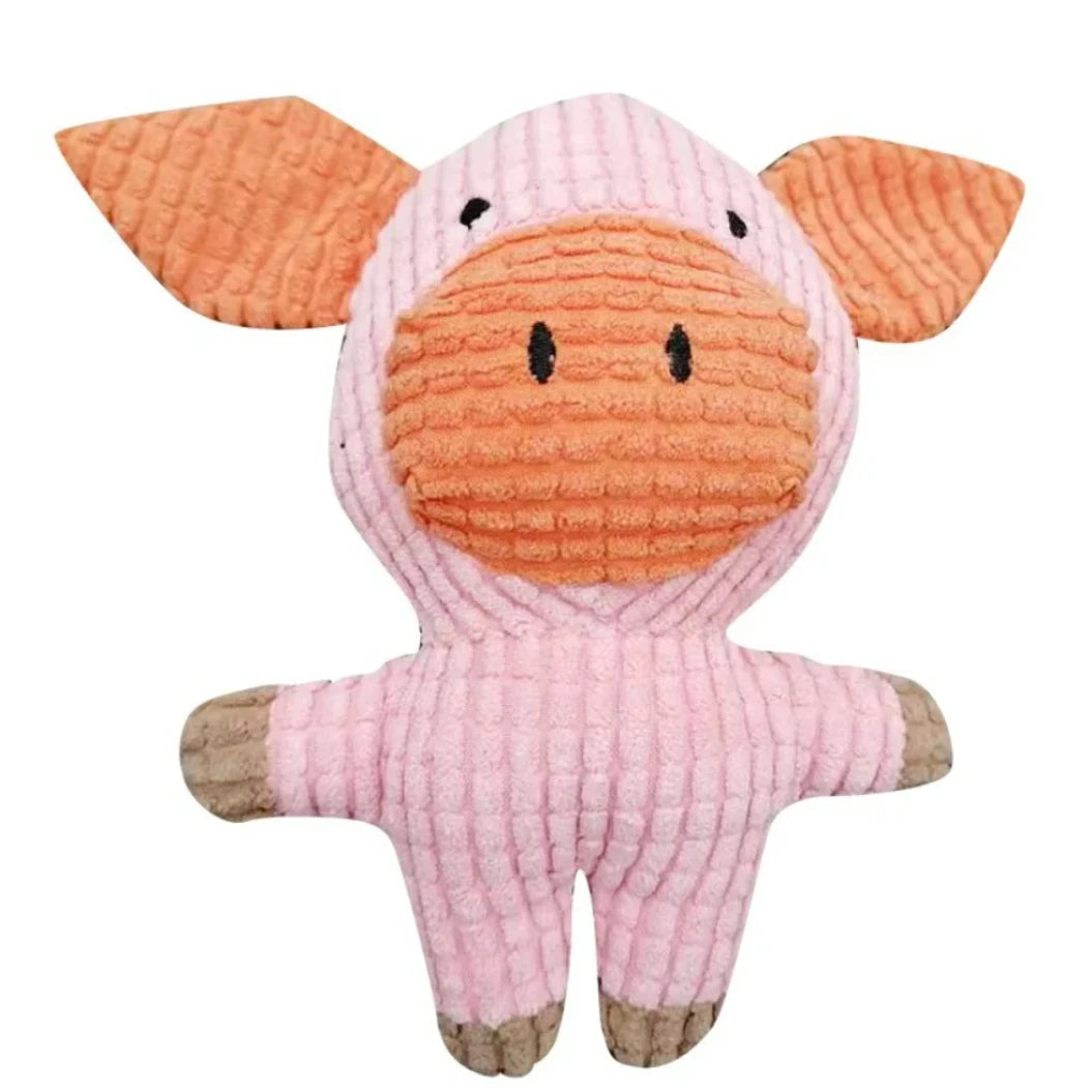 Brinquedo de pelúcia resistente a mordidas para animais de estimação – brinquedo para alívio da dentição e tédio para cães e gatos