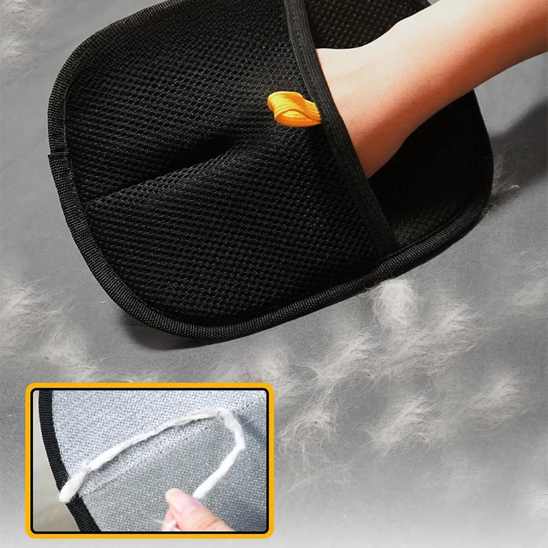 Luvas de limpeza de pelos de animais de estimação – ferramenta multifuncional de dupla face para limpeza e remoção de pelos
