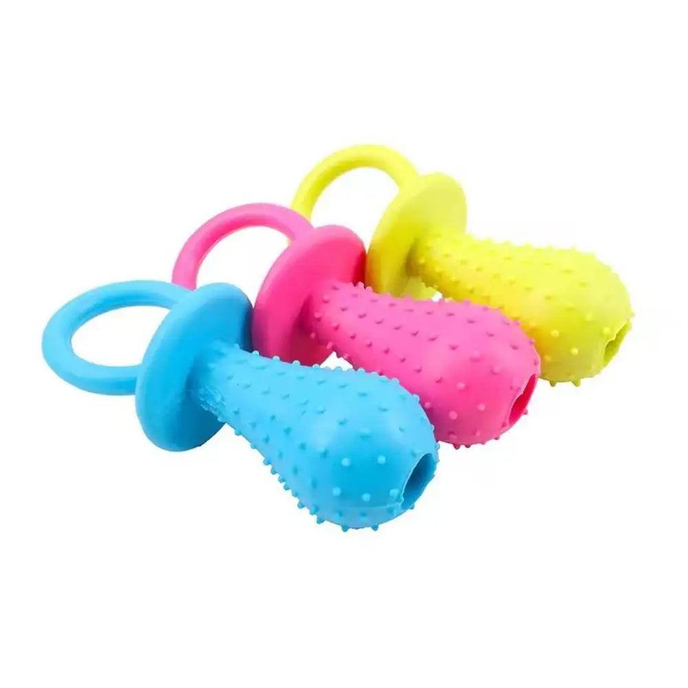 Pet Rubber Pacifier Chew Toy small-dog-biting-rubber-pacifier-toy