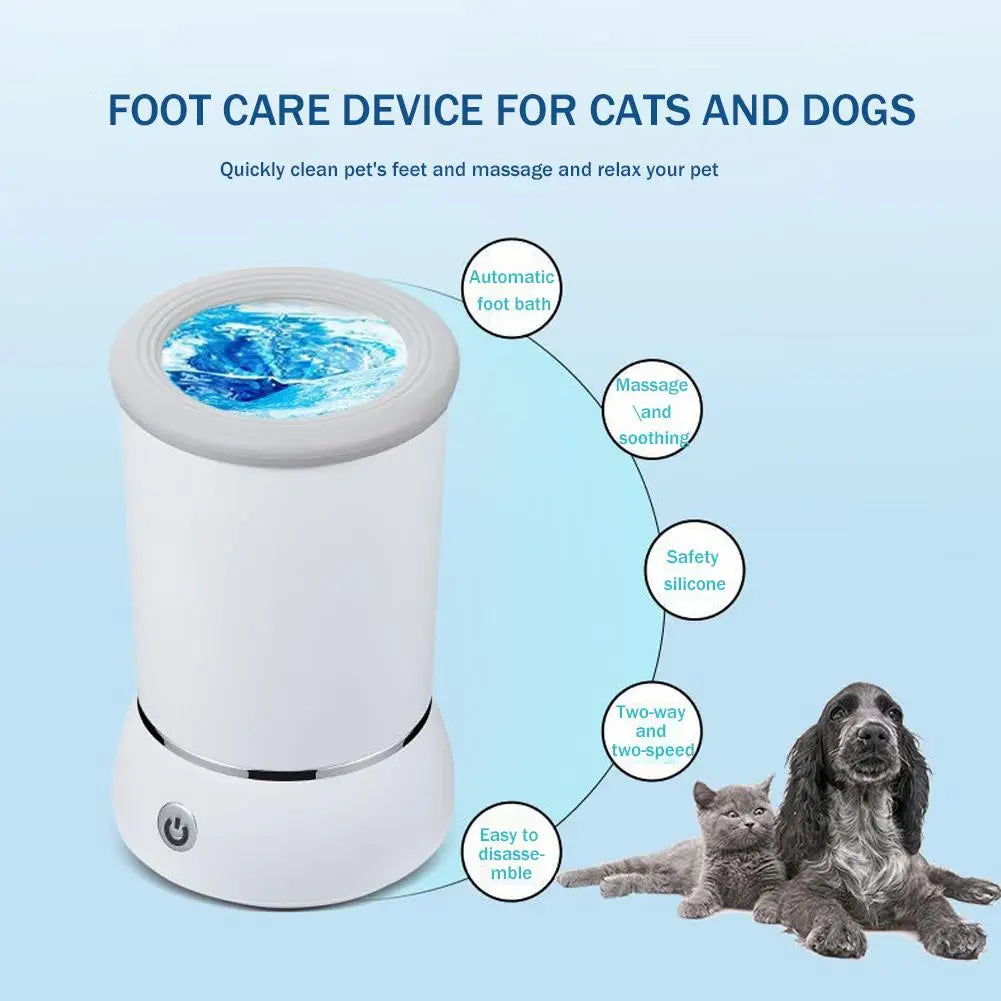 Electric Pet Paw Cleaner β Automatic Foot Washing Cup for Dogs & Cats | Portable & Low Noise