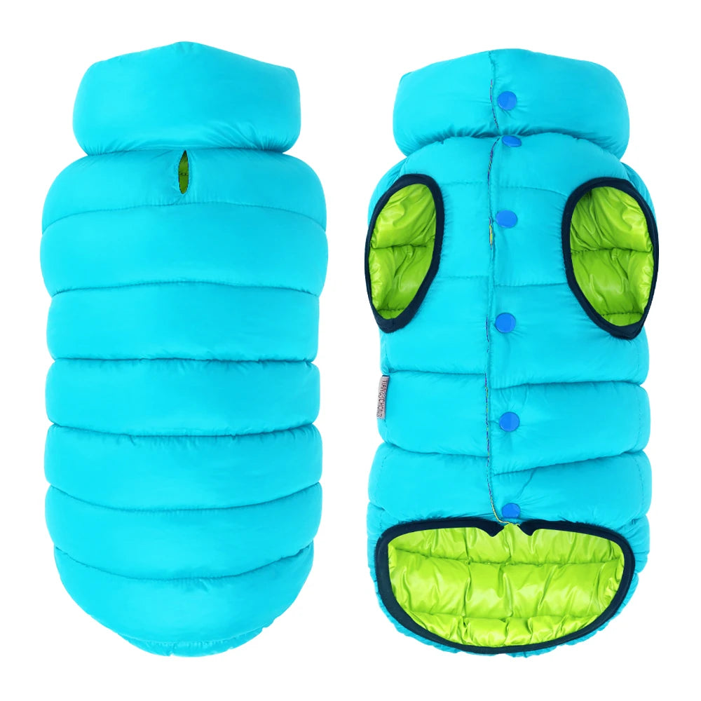 Large Dogs Jacket Winter Big Dog Clothes Waterproof Pet Clothes Reversible Dog Coat Vest for Bulldog Golden Retriever Labrador