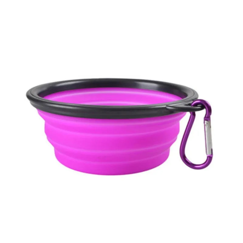 Collapsible Silicone Pet Travel Food & Water Bowl