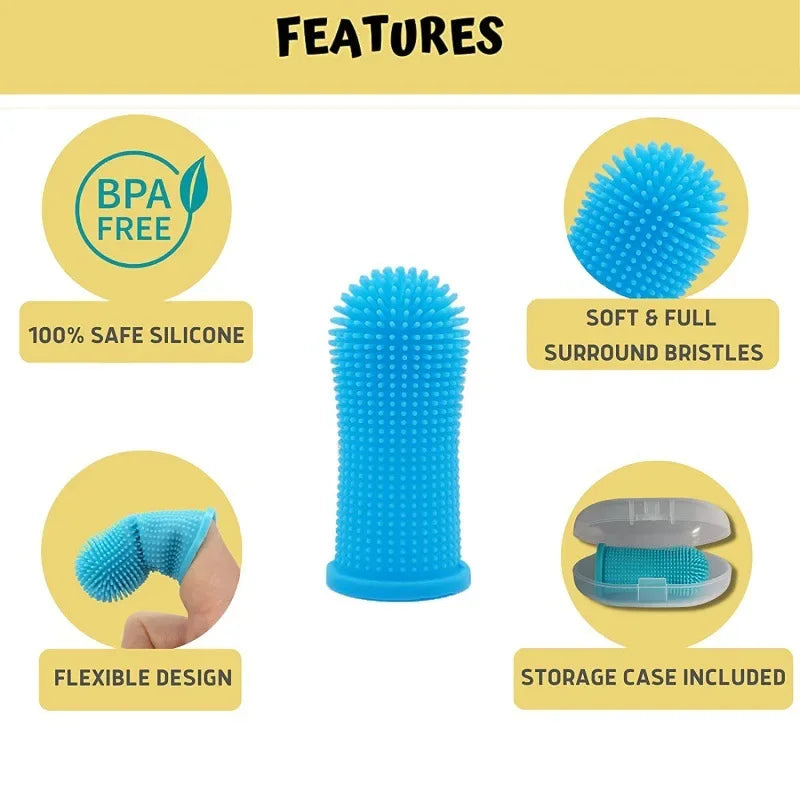 Dog & Cat 360 Silicone Finger Toothbrush