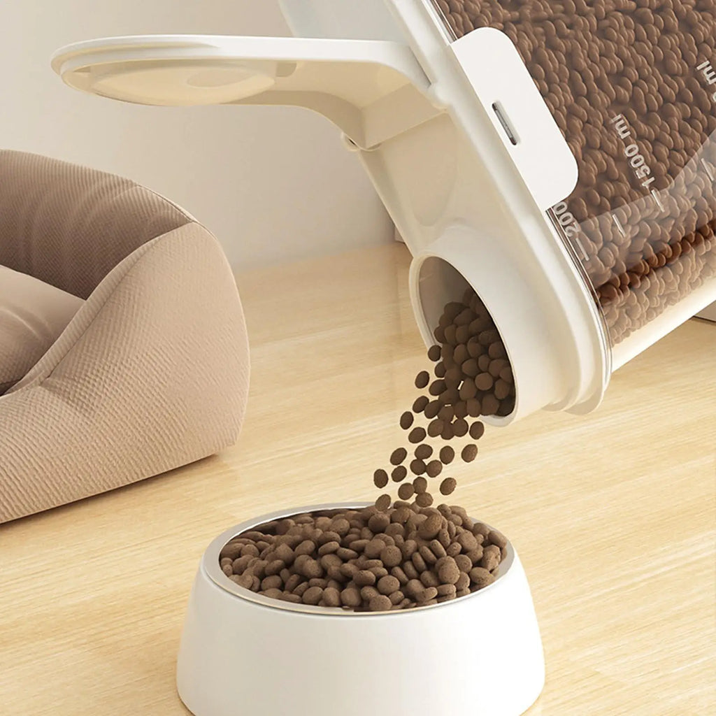 2L Pet Food Container Airtight Pet Food Storage Containers Canister with Lid for Sugar Rice Cereal Nut Pasta Snack Organizer