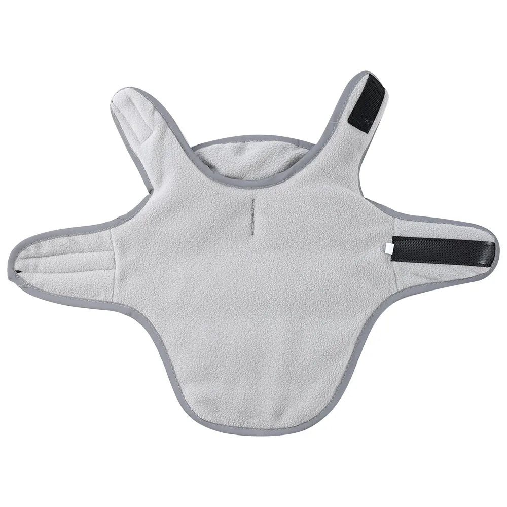 Fleece Warm Pet Clothes For Winter Reversible Cat Jacket With Leash Hole Reflective Waterproof Pets Coat For Puppy Cats Sphynx