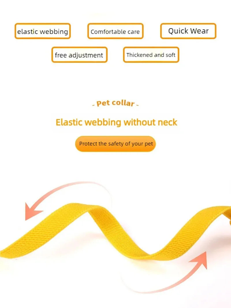 Cat collar with high elasticity, adjustable dog collar, small dog decoration, pet collar