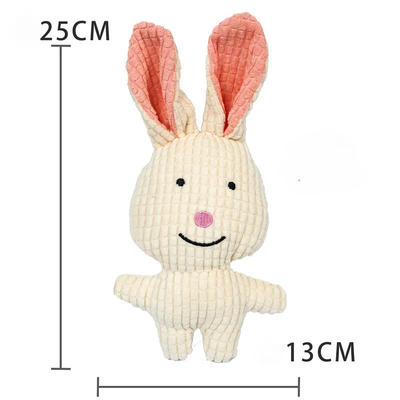 Plush Pet Dog Squeak Toys for Small Dogs Cute Pig Elephant Molar Training Decompress Interactive Dog Sound Toy Bite Resistant