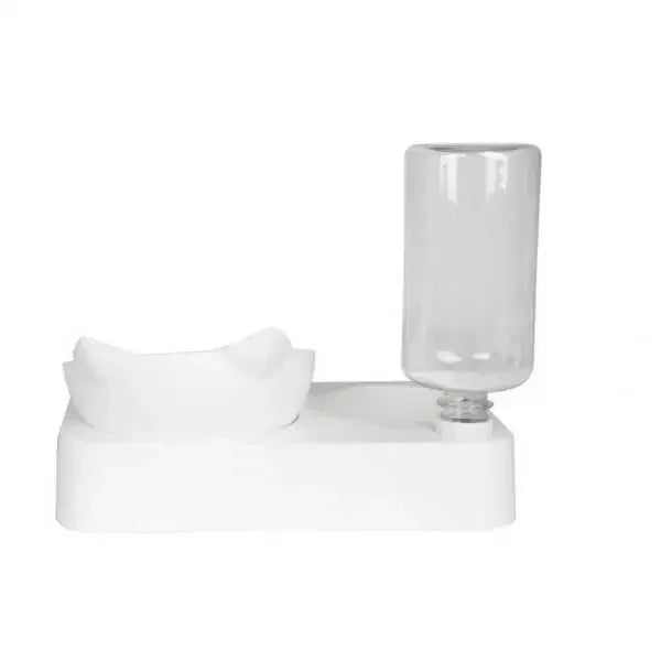 Automatic Feeder Pet Supplies with Double Bowl (Food and Water Dispenser) Raised Stand Dish Bowls for Dog and Cat