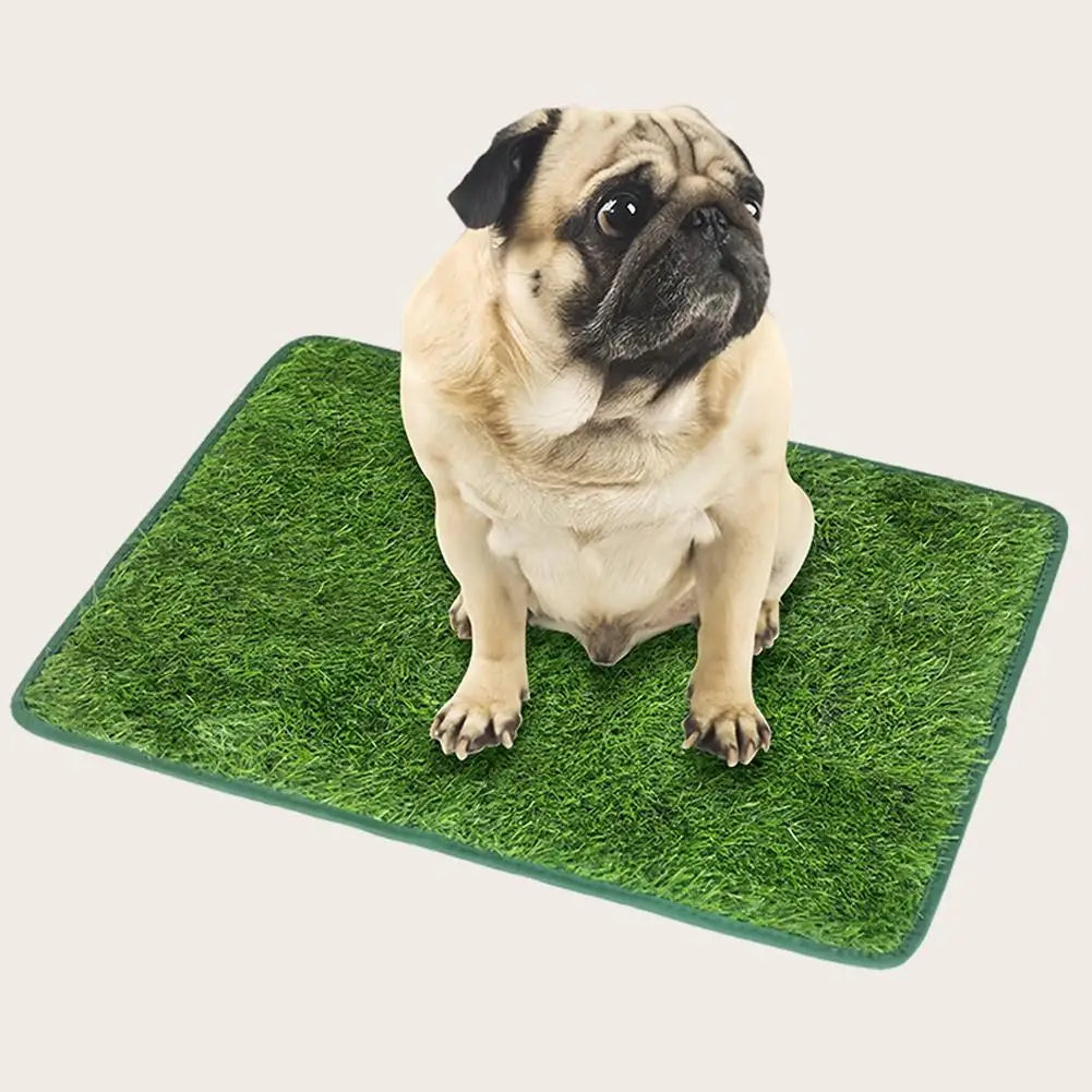 1pcs Pet Artificial Lawn Mat For Training Puppy Pee Indoor Outdoor Leak Proof Easy Clean Washable Non Slip Dogs Toilet Tray Tool