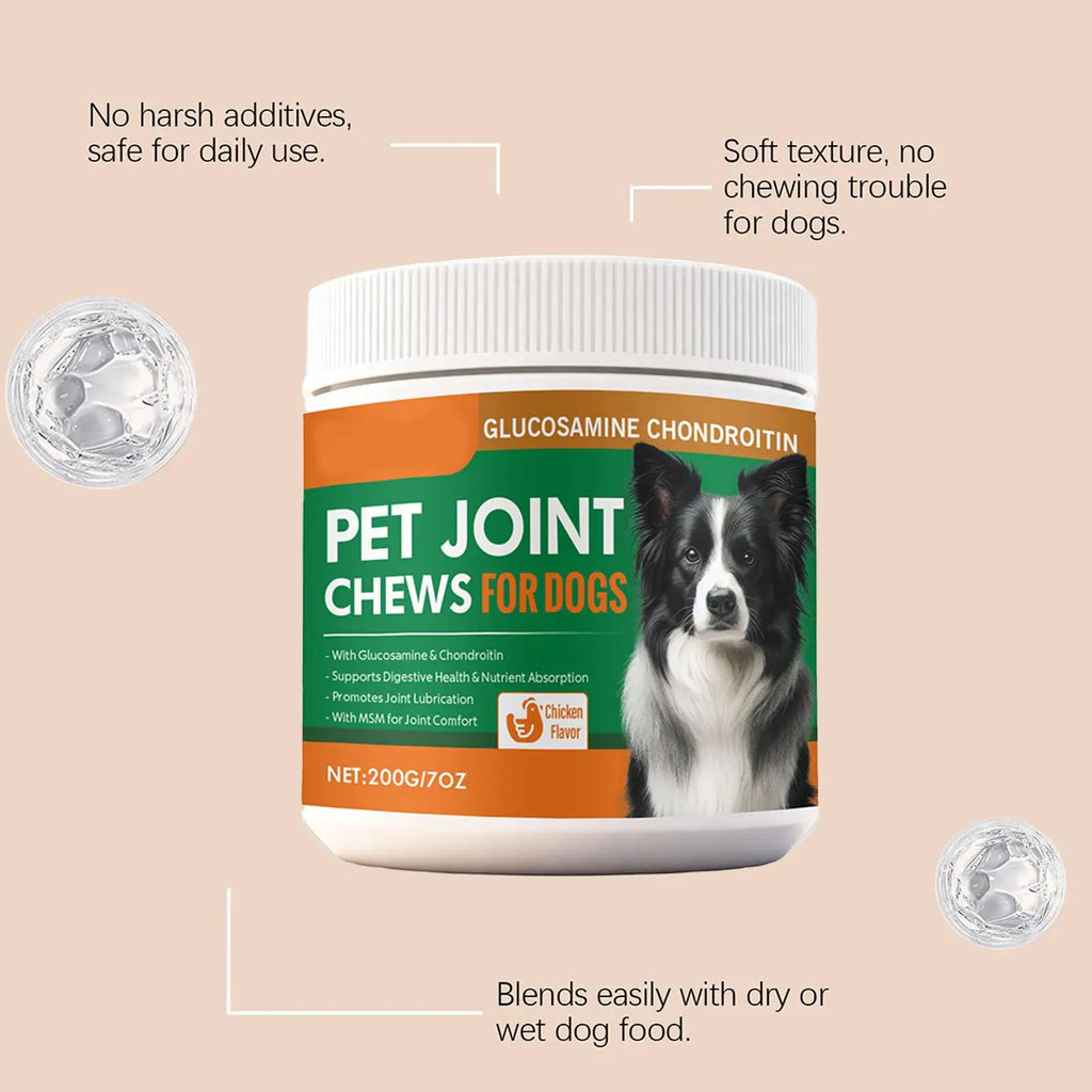 Dog Joint Supplement Chewable Pill Nutrient Pet 100-piece Joint Health For Dogs For Home Travel Daily Care Digestive Absorption