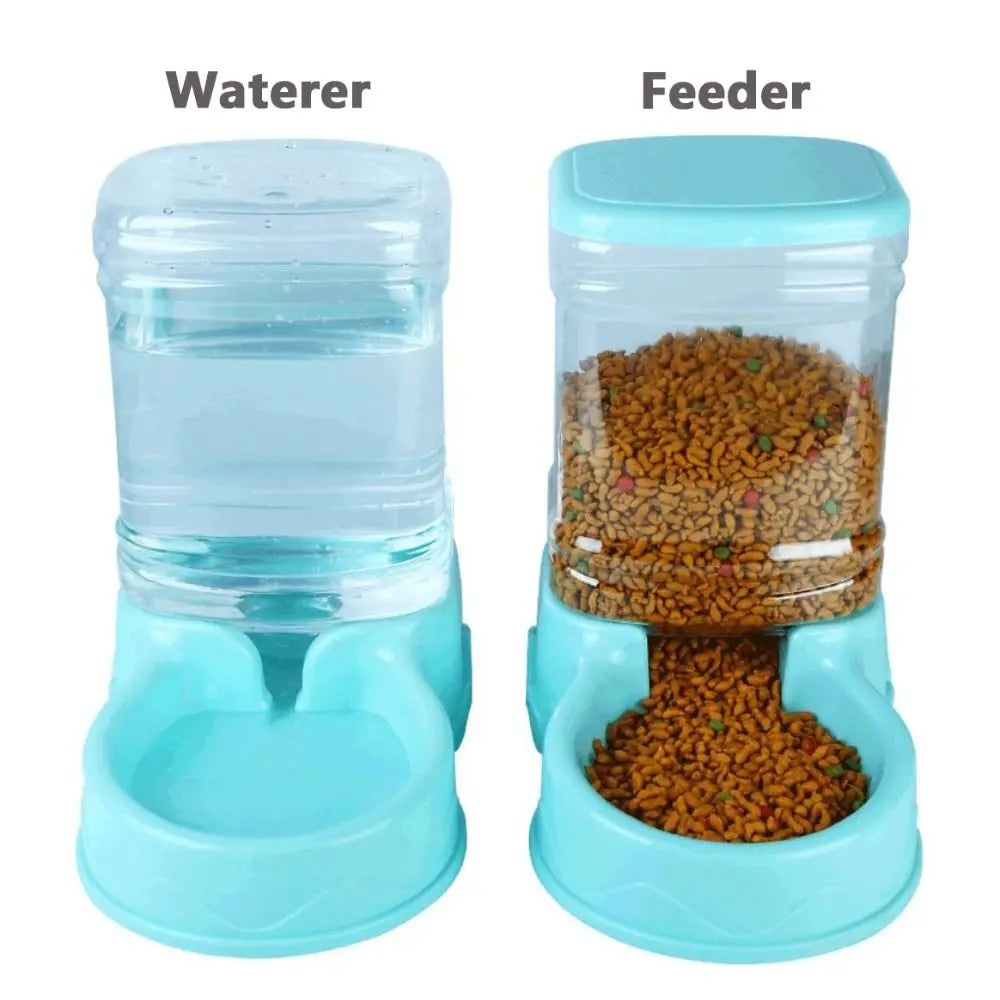 Automatic 3.8L Pet Food & Water Feeder Dispenser