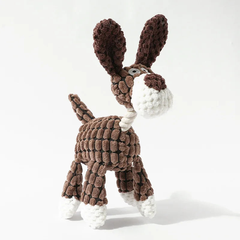 Toys, Dog-bite Toys, Dog-bite Sound-making Toys, Funny Donkeys, Tough and Tooth-grinding Pet Plush Toys