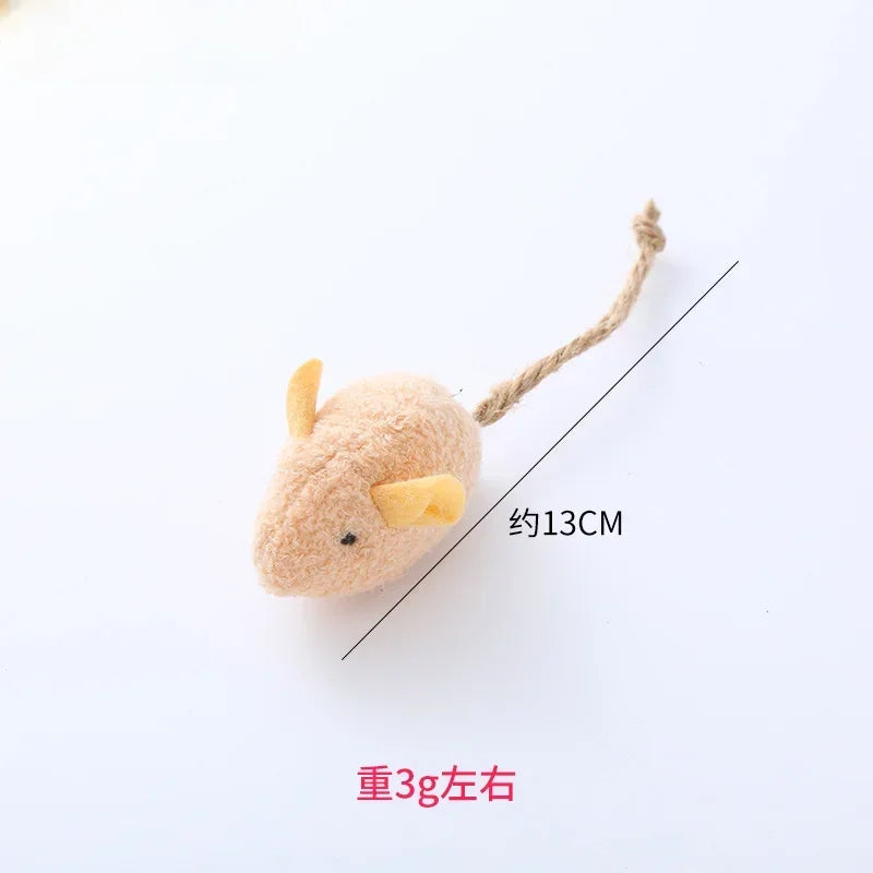 Toys For Cats  Plush Mouse Teasing Cat Hi Play Interactive Soothing Pet Toy Supplies