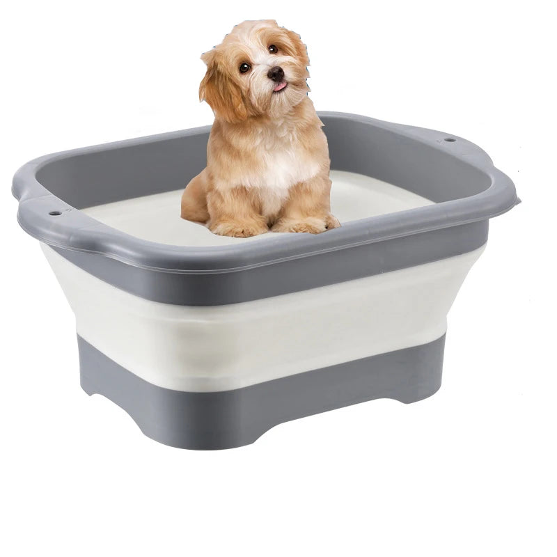 Foldable Portable Pet Bathtub for Small Dogs & Cats