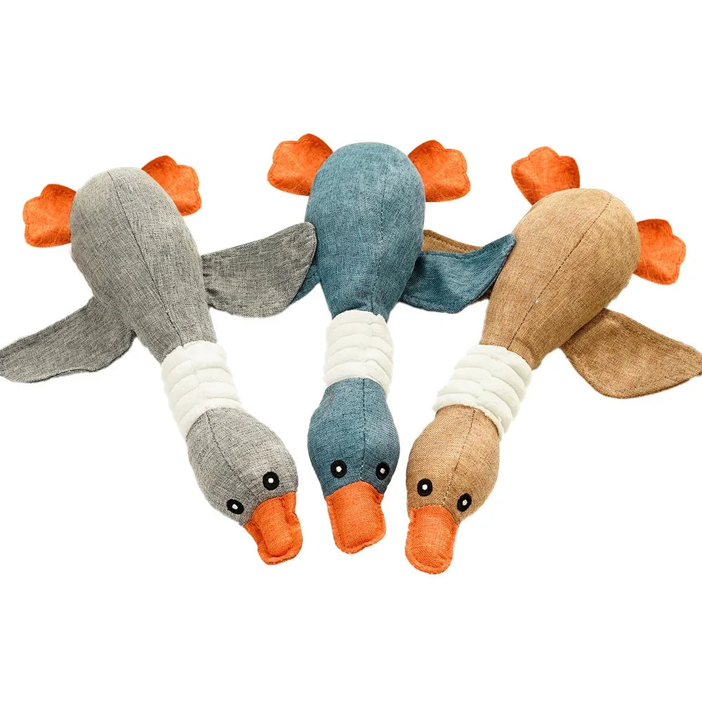 Plush Goose Sound Toy for Pets