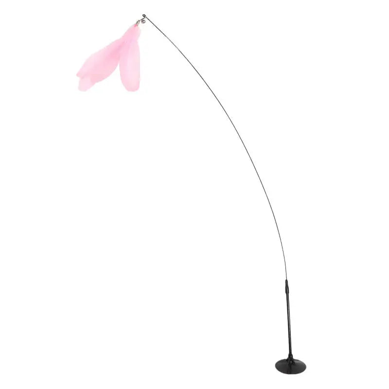 Cats Toys Feathers Wand Interactive Toy Kitten Toys With Suction Cup Detachable Feather Replacements Cat Toys Accessories
