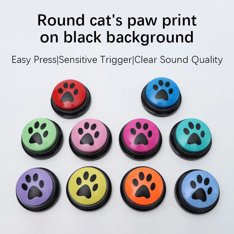 Pet Communication Button Dog Sound Box Training Talking Toys Long Lasting Battery Life Recording Speaker Squeeze Give Voice