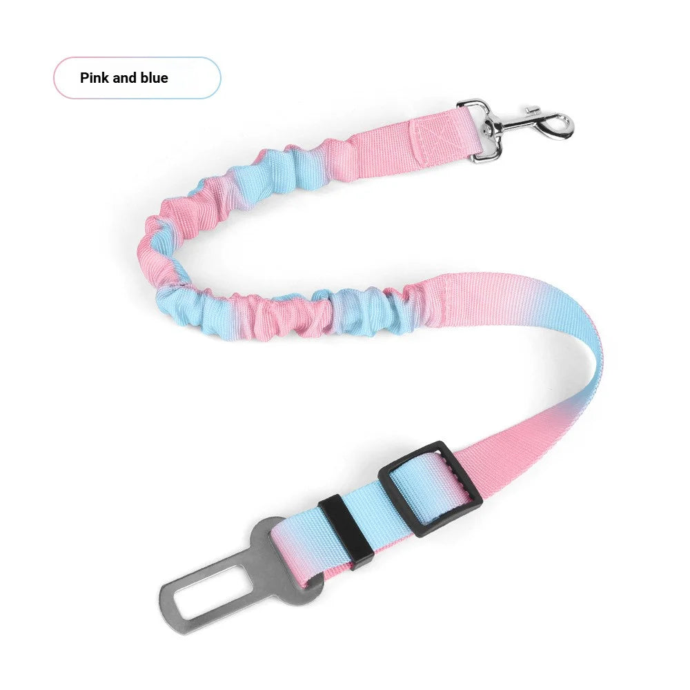 Dog Car Seat Belt Safety Protector Travel Pets Accessoriesv Leash Collar Breakaway Solid Harness Pet Belts