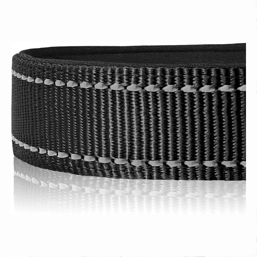 Dog Collar Nylon Soft Padded Adjustable Breathable Durable Comfortable Reflective Pet Collar for Small Medium Large Dog Bone Tag