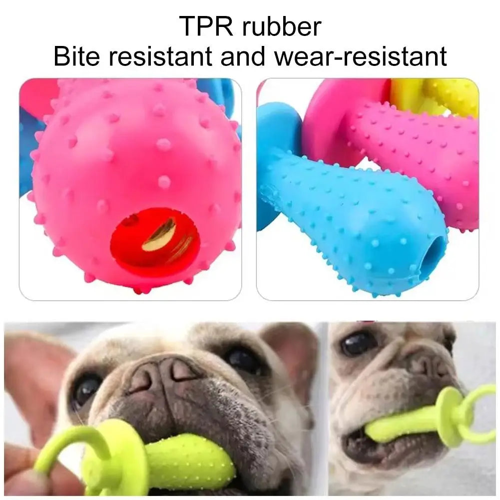 Durable Rubber Teeth-Cleaning Toy for Dogs