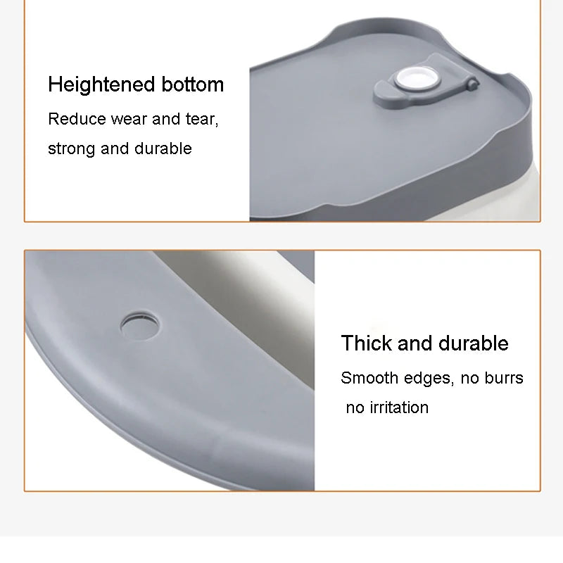 Foldable Portable Pet Bathtub for Small Dogs & Cats