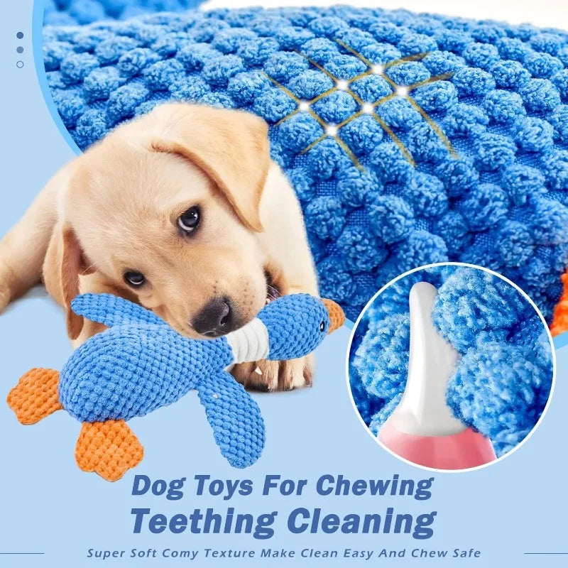 Indestructible Cat Dog Toys for Aggressive Chewers Cats Dogs,Chew Squeak Toy Cats Dogs Interactive Plush Doll Pet Products