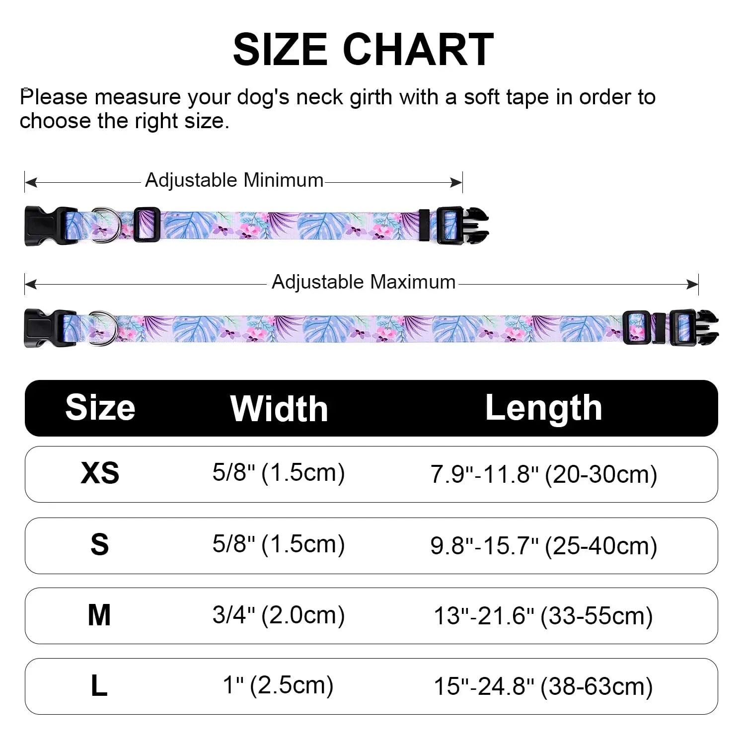 Adjustable Dog Collar Pet Collar for Small Medium Large Dog Walking Collars Flower Style Puppy Cat Collar Pet Supplies Pitbull