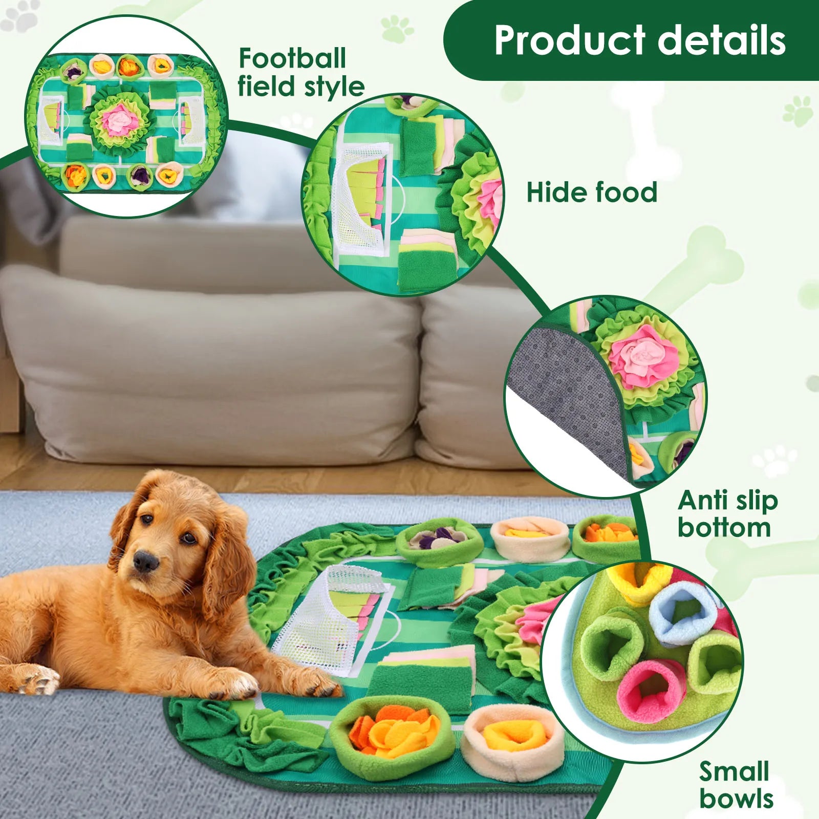 Dog Interactive Sniffing Training Feeder Mat