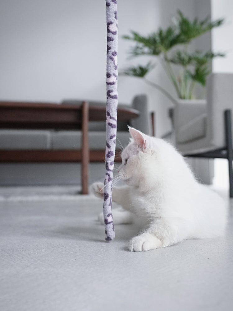 Cat Toy Feather Cat Teaser Wand Cat Interactive Toy Funny Caterpillar Colorful Rod Teaser Wand Pet Cat Supplies Cat Accessory