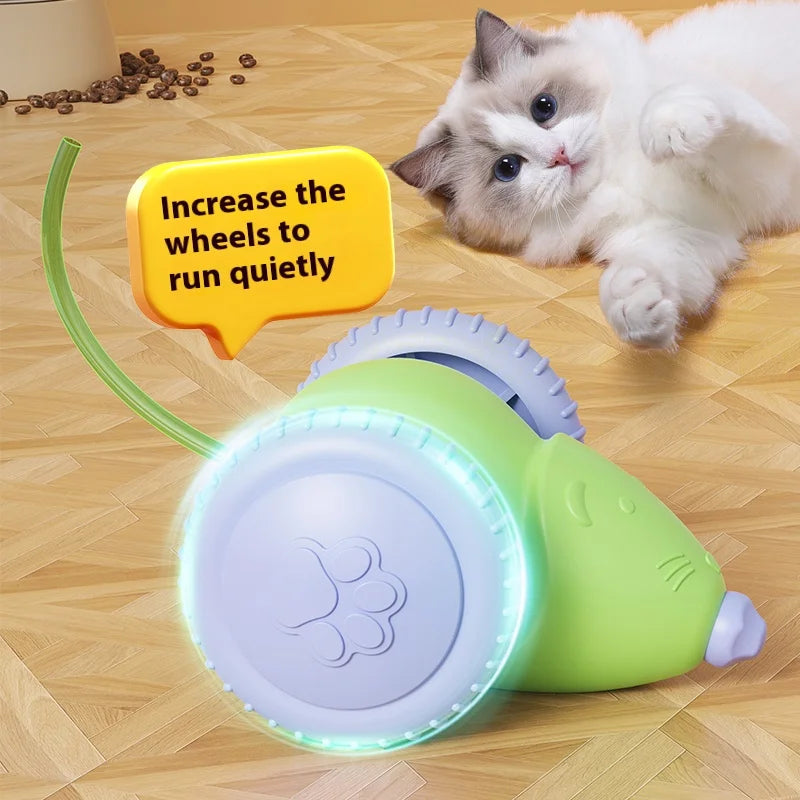 Rechargeable Obstacle-Avoiding Cat Mouse Toy