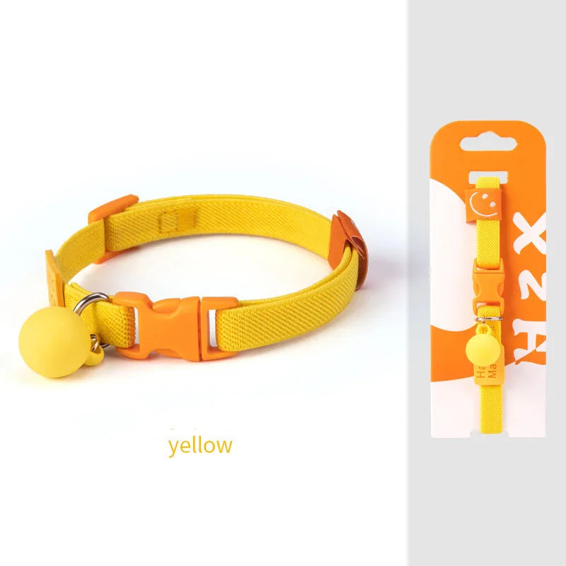 Cat collar with high elasticity, adjustable dog collar, small dog decoration, pet collar
