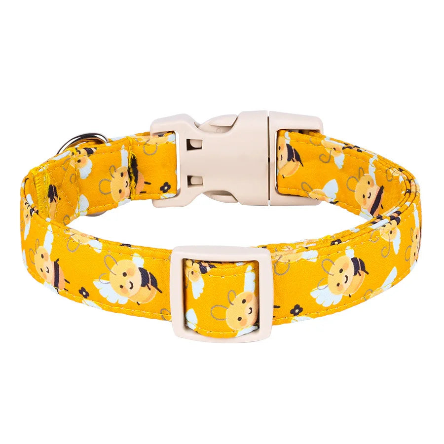 100% True Cotton Fabric Pet Collar Adjustable Safety Cotton Collar For Dog Cat Puppy Kitten Pet Accessories