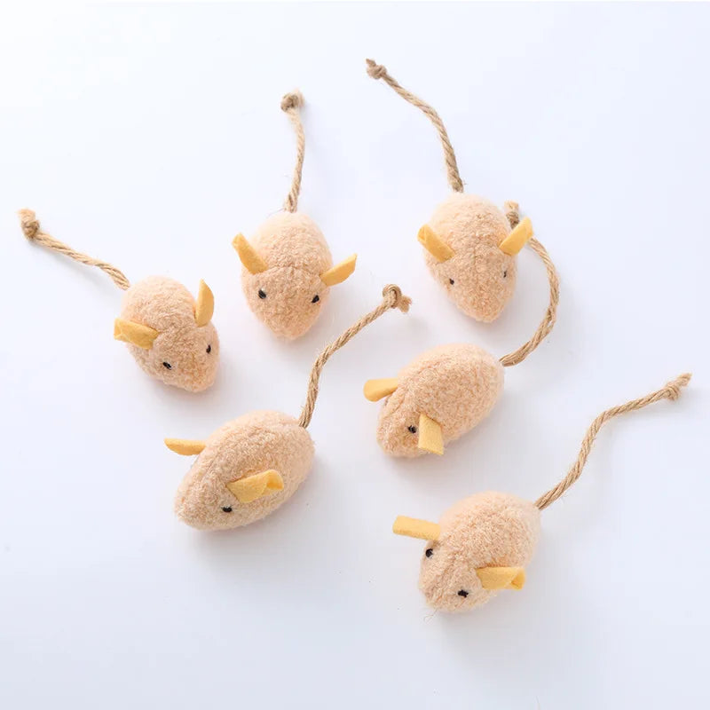 Toys For Cats  Plush Mouse Teasing Cat Hi Play Interactive Soothing Pet Toy Supplies