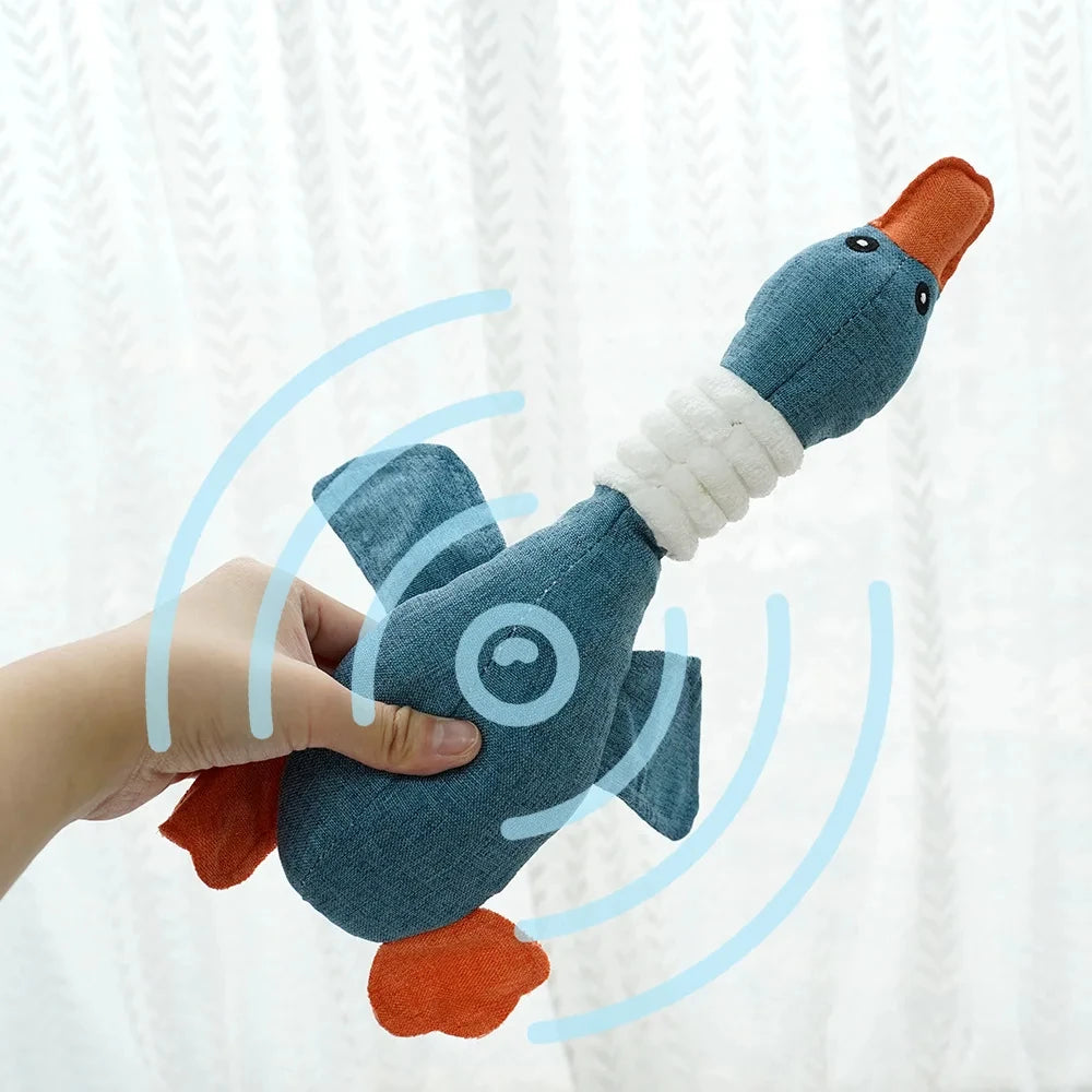 Plush Goose Sound Toy for Pets