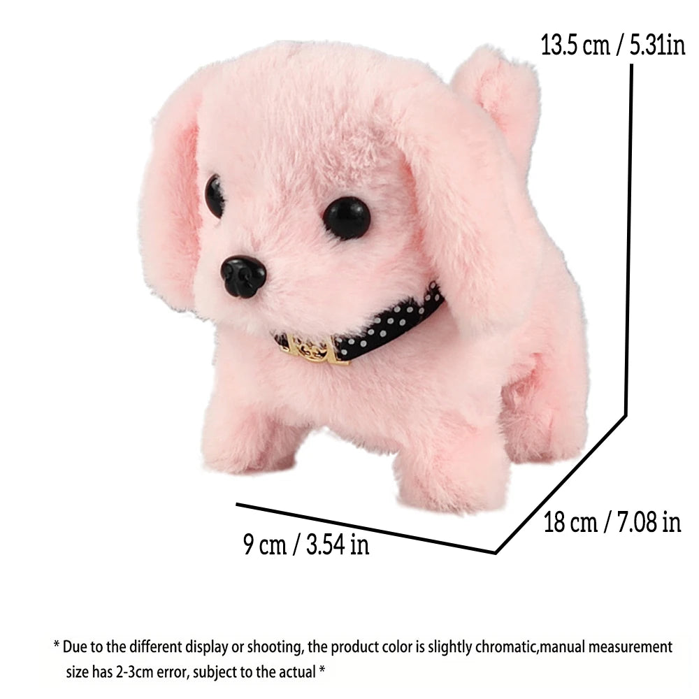 Walking Barking & Tail-Wagging Plush Puppy Toy