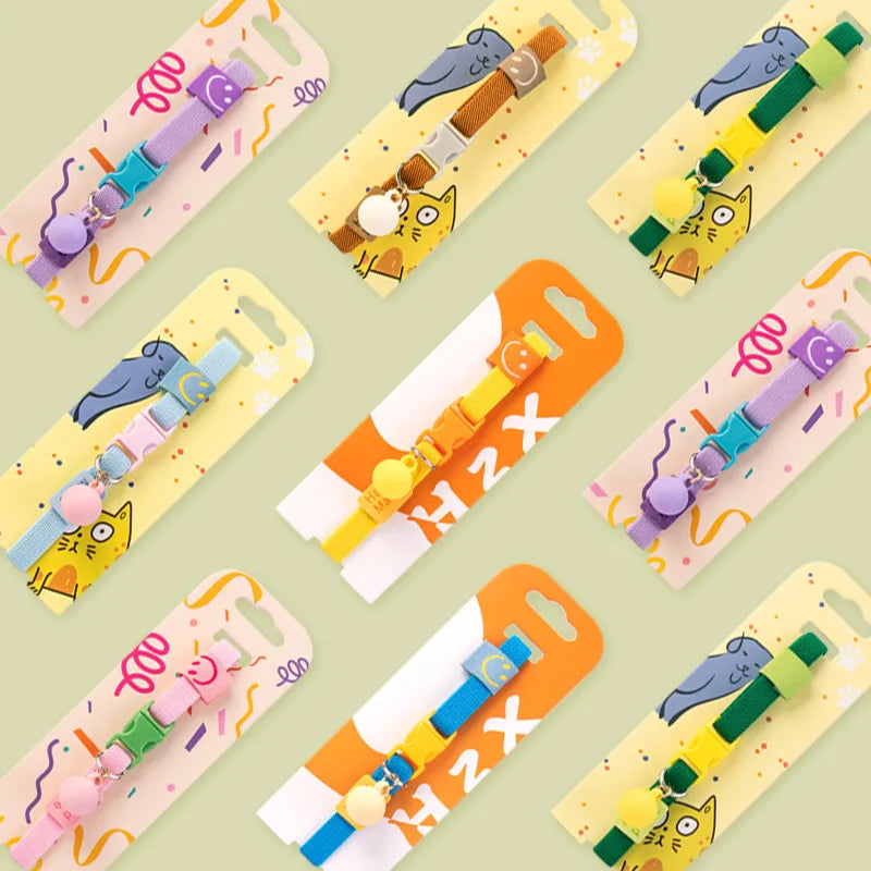 Cat collar with high elasticity, adjustable dog collar, small dog decoration, pet collar