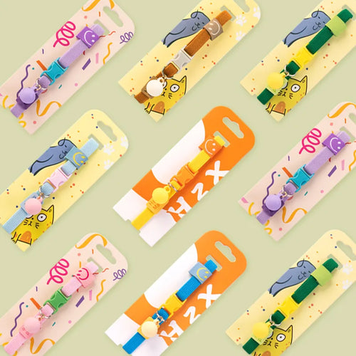 Cat collar with high elasticity, adjustable dog collar, small dog decoration, pet collar