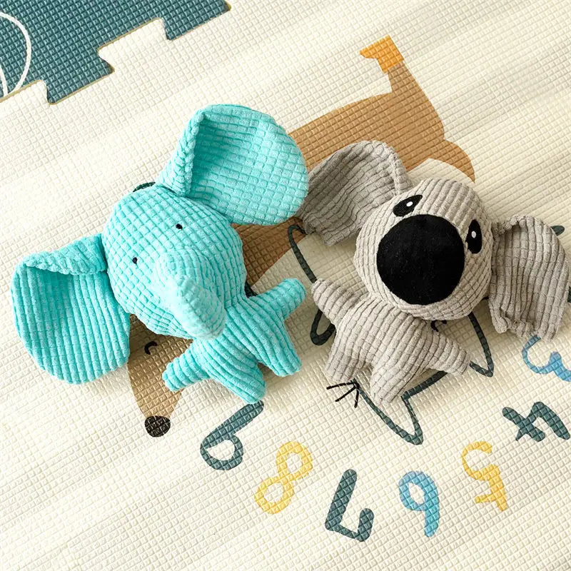 Plush Pet Dog Squeak Toys for Small Dogs Cute Pig Elephant Molar Training Decompress Interactive Dog Sound Toy Bite Resistant