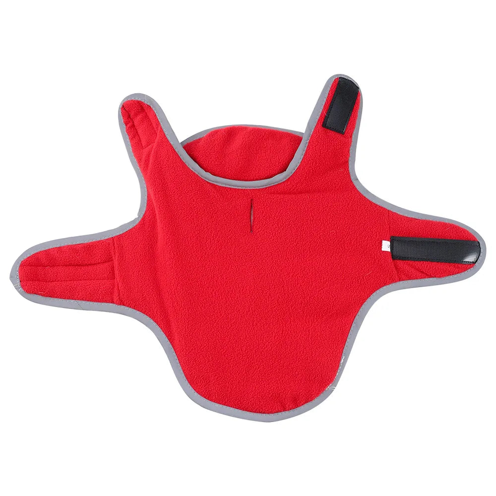 Fleece Warm Pet Clothes For Winter Reversible Cat Jacket With Leash Hole Reflective Waterproof Pets Coat For Puppy Cats Sphynx